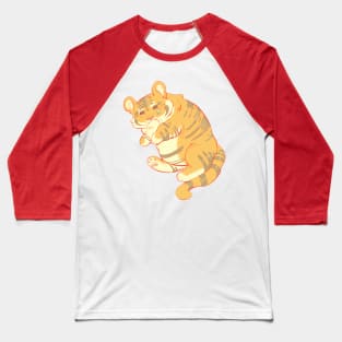 sad cat chonky tiger Baseball T-Shirt